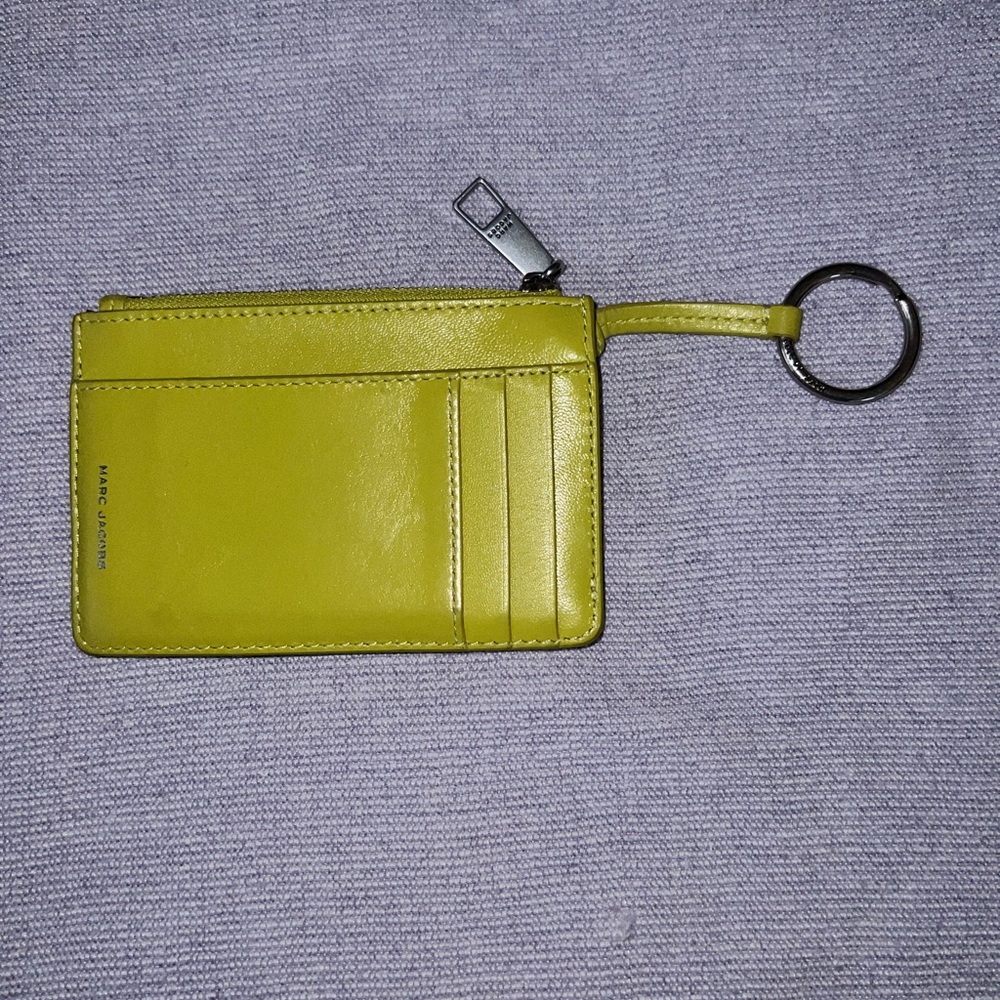 Marc Jacobs Chartreuse key/ card holder - Picture 2 of 6